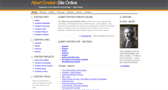 Desktop Screenshot of alberteinsteinsite.com