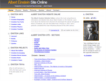 Tablet Screenshot of alberteinsteinsite.com